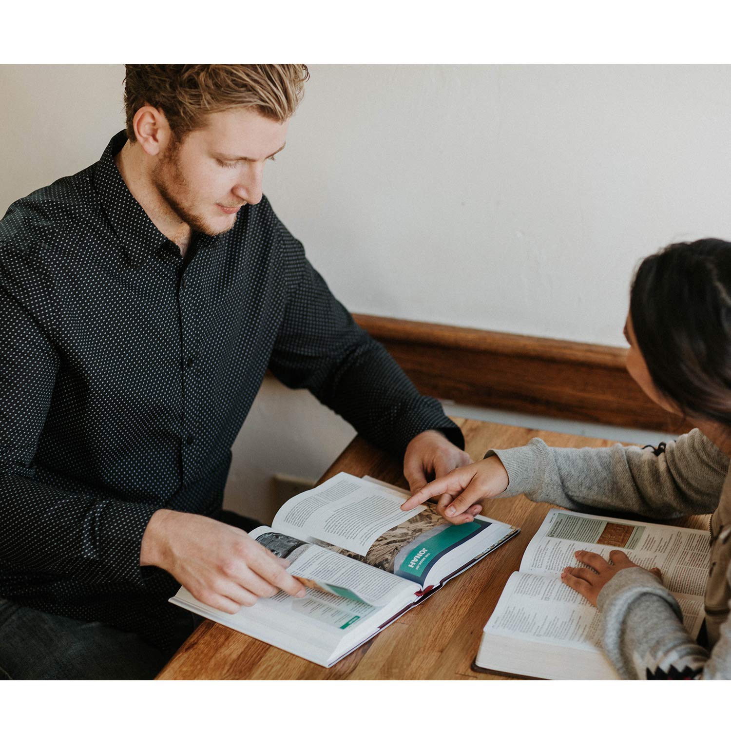 couple reading the NKJV Study Bible