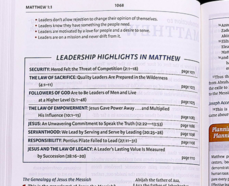 thumbnail image 2 of NIV Maxwell Leadership Bible, 3rd Edition – Burgundy Bonded Leather (NEW In Shrink Wrap) 2 of 3