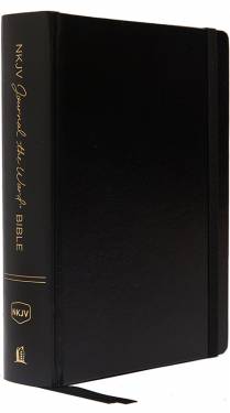 NKJV Journal the Word Bible Black Hardcover 9780785218500