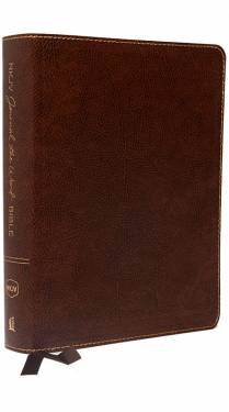 NKJV Journal the Word Bible Large Print Brown Bonded Leather 9780718090890