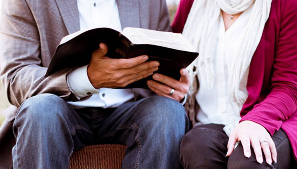 couple with Bible