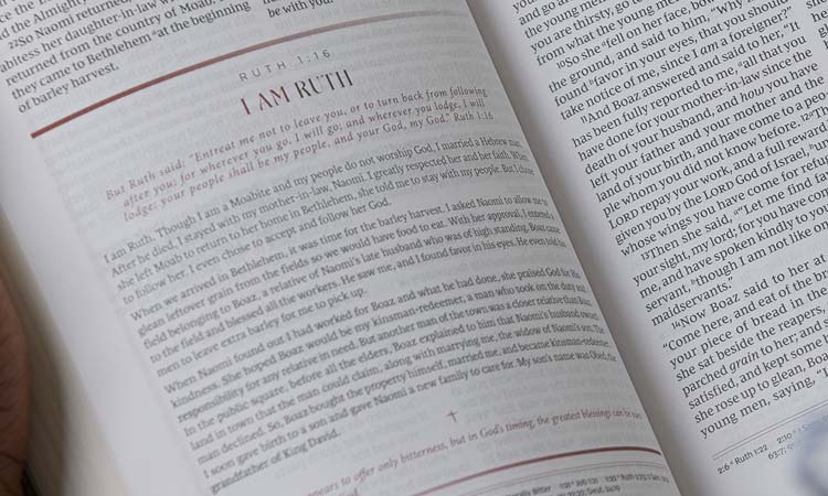 The Breathe Life Bible, "We Speak" feature, "I Am Ruth"