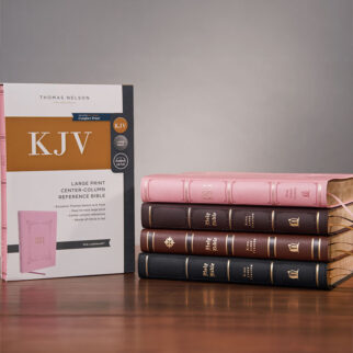 KJV Bible Large Print Center Column Reference Bible Photo
