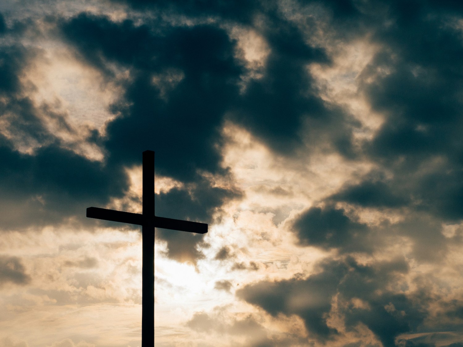 A cross on a hill